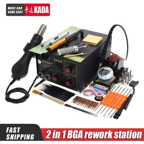 KADA 852AD 852D multi-function digital display hot air gun soldering iron soldering station telephone repair tool