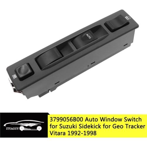 37990-56B00 3799056B00 Auto Power Window Control Switch for Suzuki Sidekick JS Sport 1992-1998 for Geo Tracker Vitara 1992-1997