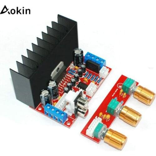 Aokin TDA7377 Audio Amplifier Board Single Power Computer Super Bass 2.1 Amplifier Board 3 Channel Sound Amplifier DIY Suite