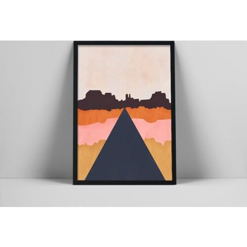 Desert Art, Abstract Landscape, Travel Art, Boho Art, Mid Century Wall Art, Mountain Art, Modern Art, Minimalist Art, Mesa Art