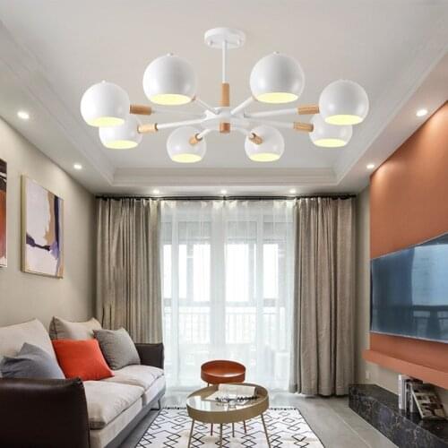 Nordic wooden LED chandelier modern chandelier restaurant led light ceiling light living room ceiling light bedroom ceiling ligh