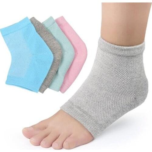 Heel Moisturizing Socks Open Toe Socks Cracked Gel Heel Socks Foot Toeless Cooling Heel Socks for Women Dry Hard Cracked Feet