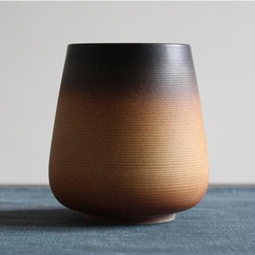 Vintage Ceramic Coffee Mug Tumbler Rust Glaze Tea Milk Beer Mug Water Cup Home Office Drinkware Cafeteira Creative Cups And Mugs