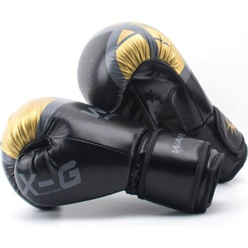High Quality Adults Women/Men Boxing Gloves Leather MMA Muay Thai Boxe De Luva Mitts Sanda Equipments 6 8 10 12OZ boks