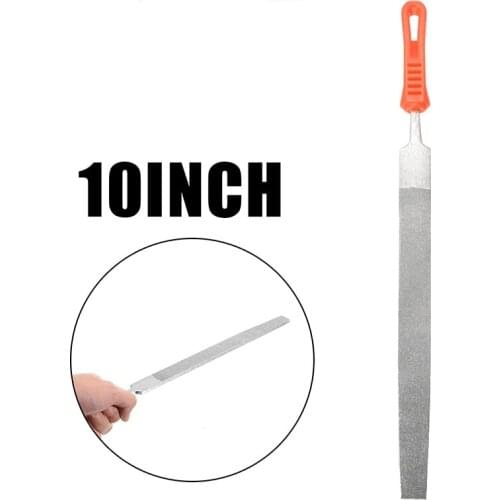 10 Inch 250mm 120 Grit Diamond Coated Flat File Stone Grinding Accessories For Wood Metal Stone Glass Filing Tool Hand Tools