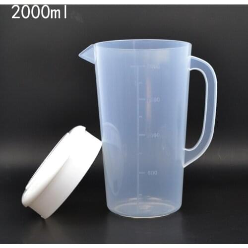 2000-5000ml food grade plastic measuring cup with lid kitchen baking tools large capacity thickened with lid measuring cup