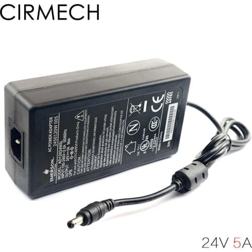 CIRMECH AC 100V-240V Power Adapter Converter DC 24V 5A Power Adapter Supply for amplifiers Other equipment