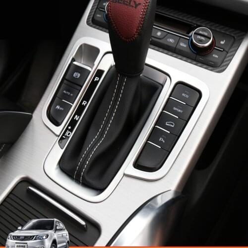 For Geely Atlas Emgrand NL-3 Proton X70 Accessories Gears Shift Panel Stainless Steel Cover Trim Interior Mouldings Car Styling