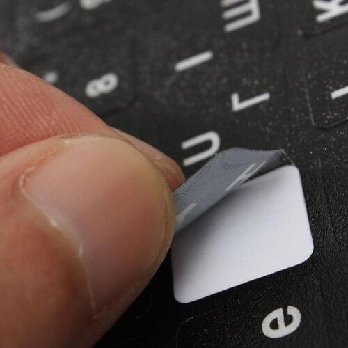 English Russian Japanese Thai Letters Laptop Computer Keyboard Layout Sticker Letter Alphabet Layout Cover Sticker For Laptop PC