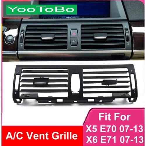 LHD RHD Car AC Front Left / Right Console Middle Central Air Conditioner Vent Grille Panel Cover For BMW E70 E71 E72 2007-2013