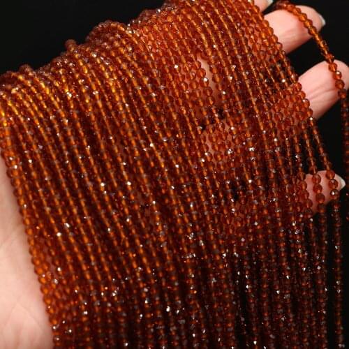 3mm Natural Spinels Beads Section Round Shape Agates Loose Stone Beads for Jewelry Making DIY Bracelet Necklace Wholesale