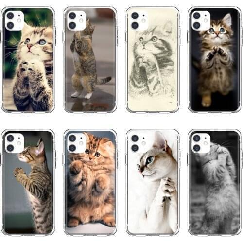 For Huawei P30 P40 P20 P7 P8 P9 P10 Lite Plus Pro 2015 2016 2017 Mini Phone Cover Pretty-Praying-Kittens-Cats-Print