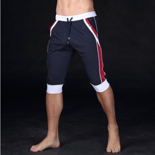 HOT 2020 summer jogging running gym elastic basketball shorts mens sports fitness thin Mens quick-drying slim fit shorts