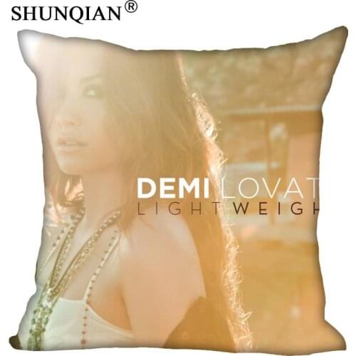 Demi Lovato Pillowcase Square Zippered Home Decorative Pillow Cover Wedding Custom Gift For Two Sides Printed