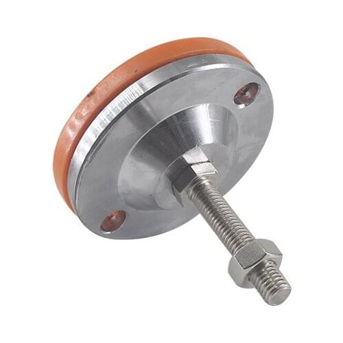 Anti-slip TPU Adjustable Foot Cup M24/M30 Thread Leveling Foot 100mm Base Steel Articulated Feet