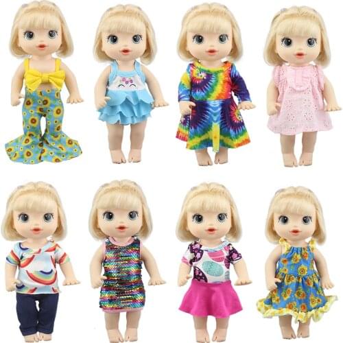 2021 New Dress Fit For 12Inch 30cm Baby Alive Doll Girl Toys Doll Accessories