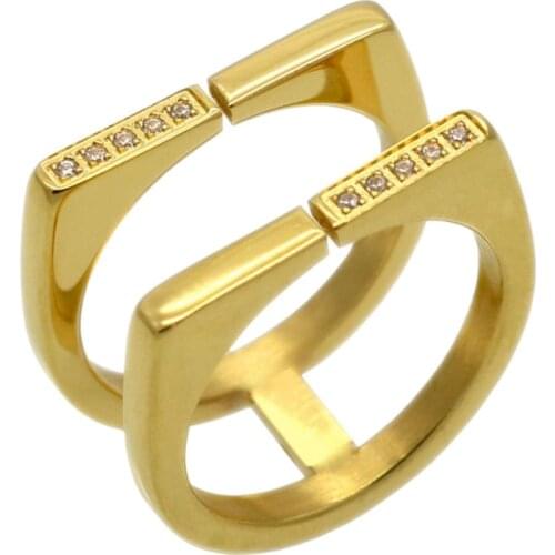 New Fashion Female Wedding Brands Jewelry White Gold Engagement Ring for Women CZ Crystal Paved Promised Rings