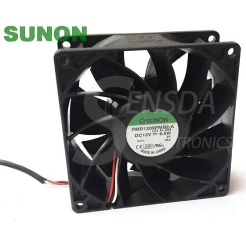 Original For Sunon 9038 PMD1209PMB2-A 90mm 9cm DC 12V 8.5W server inverter industrial Cooling Fans