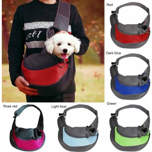 1PC Dog Carrier Bag Pet Carrier Cat Puppy Sling Front Mesh Breathable Outdoor Travel Handbag Shoulder Bag Backpack Pet Supplies