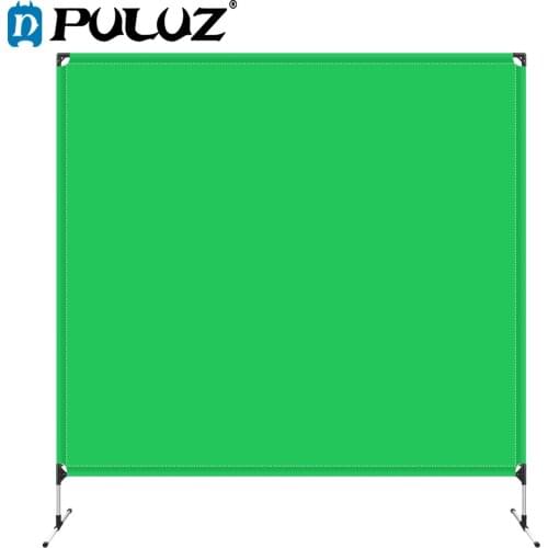 PULUZ 2 x 2m Photo Square Photo Studio Backgrounds Studio Photography Room Green Screen Chromakey Backdrop Cloth &Backdrop Stand