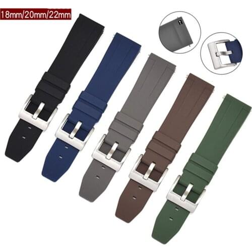 24mm 20mm Watch Strap for Samsung Galaxy Watch active 2 Rubber Watchband for amazfit bip ремешок Women Men Smart Watch Bracelet