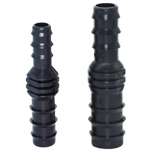 Irrigation hose 25mm to 3/4 to 1/2 reducing barbed connector 20mm to 16mm garden hose straight body pipe connector 50pcs
