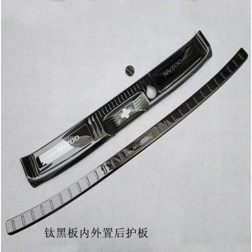Car styling For Nissan nv200 2018 High quality Stainless Steel Car Rear Bumper Protector Sill Rear Bumper Protector Sill