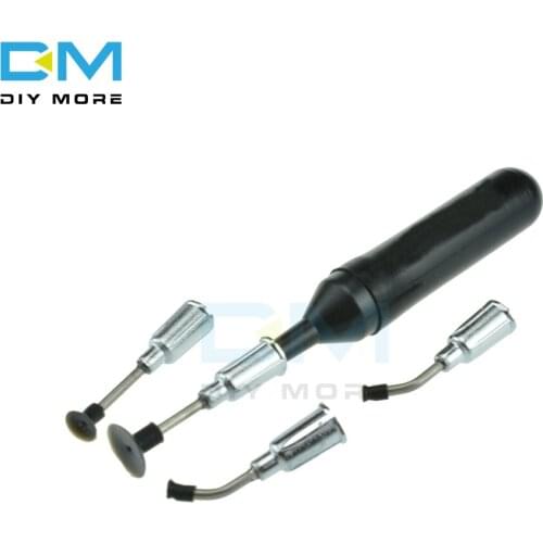 SMD IC Vacuum Sucking Pen Picker Pick Hand Tool 4 Suction Headers for MT-668 Top