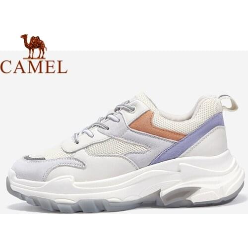CAMEL Official Women Shoes Autumn New Fashion Sportwear Leisure Womens Sports Shoes Platform Chunky Sneaker Shoe Female Sneaker