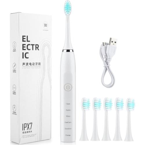 Sonic Electric Toothbrushes For Adults Teeth Cleaner Timer Rechargeable Whitening Toothbrush IPX7 Waterproof Oral Irrigator