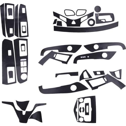 1 Set Carbon Fiber Style PVC Car Interior 3D Cover Trim Stickers Fit for Chevrolet Cruze 2009 2010 2011 2012 2013 2014 2015