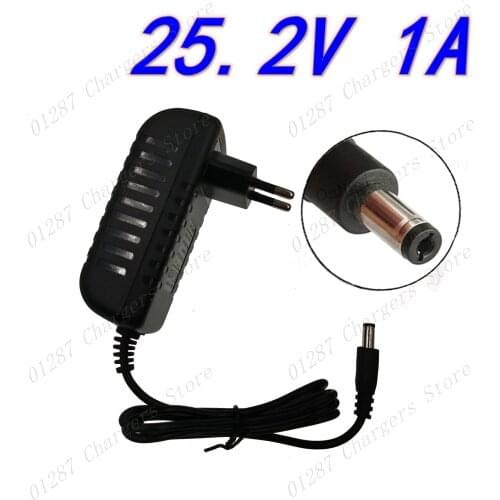 25.2V1A 1000mA 5.5*2.1mm Universal AC DC Power Supply Adapter Wall Charger For lithium battery pack US/EU Plug
