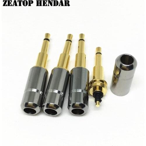 50Pcs Mini 2.5mm Mono 2 Pole Male Jack Copper 2.5 Audio with Long Shaft Plug DIY Soldering Connector