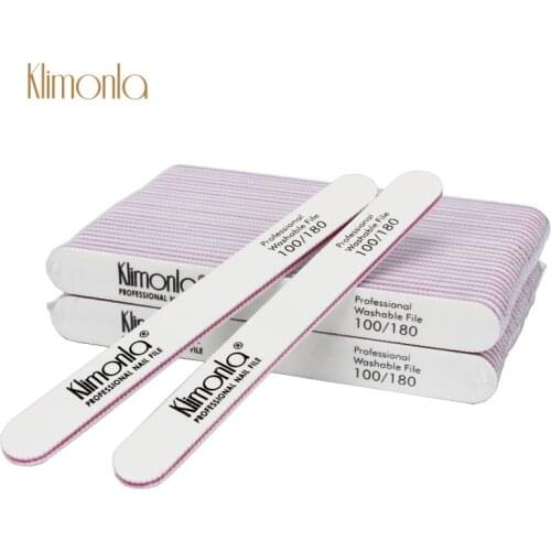 50Pcs/Pack Double Side Nail Files Sandpaper 100/180 UV Gel Polish Buffer Sanding White Beauty Manicure Nail Art Tools Supplier
