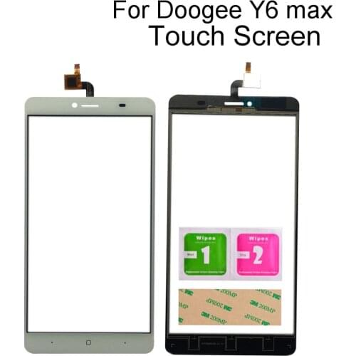 6.5" Touch Sensor For Doogee Y6 Max Touch Screen Digitizer Panel Sensor TouchScreen Tools 3M Glue