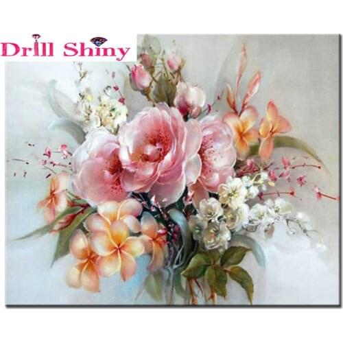 Diy art diamond Painting needlework Square drill 5d Cross Stitch diamond embroidery flower Rhinestone home decor painting