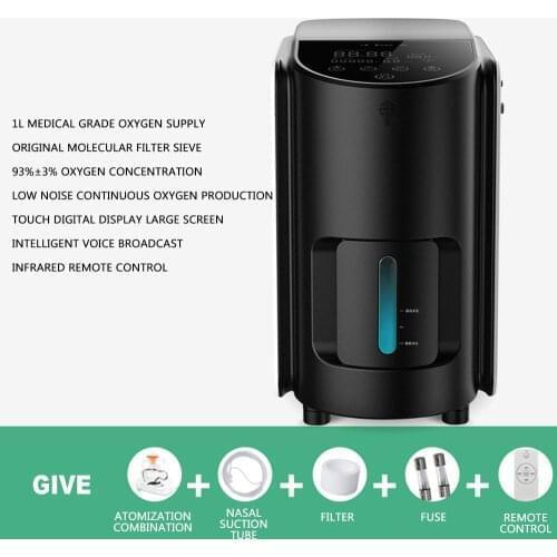 Oxygen concentrator oxygen machine elderly pregnant woman oxygen inhalation machine high with atomization car version