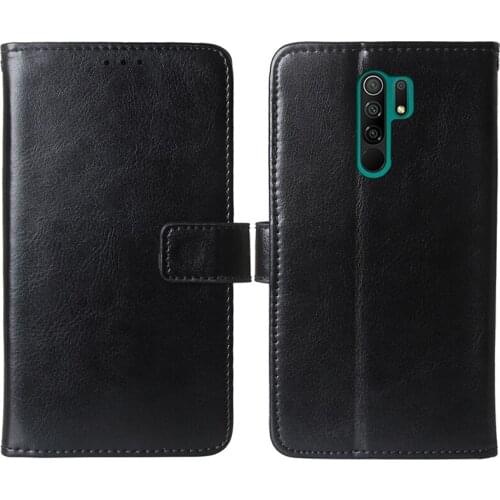 Classic Wallet Case for Xiaomi Redmi 9 9A 9C Phone Bag Funda Stand Cover Flip Casing Card Slot Shell