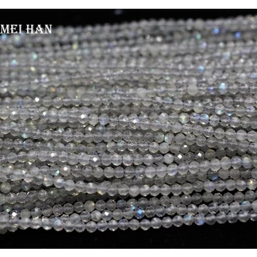 Meihan (10strands/set) 2.5mm Charms natural Labradorite faceted round loose beads stone for jewelry making design