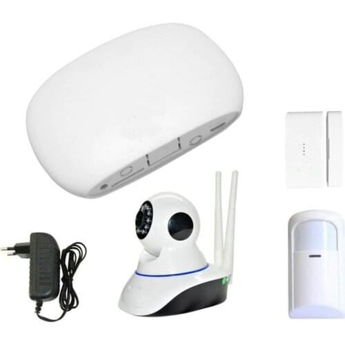Super Mini WIFI Home Security Alarm System DIY Kit with Motion Detect PIR Door Window Sensor Burglar Alarm with Free APP Monitor