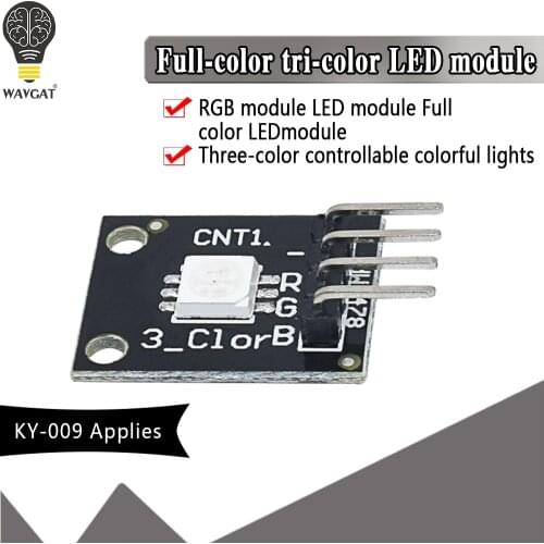 1PCS KY-009 5050 PWM Modulator RGB SMD LED Module 3 Color Light For Arduino MCU Raspberry CF Board Three Primary Color