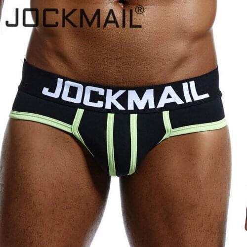 JOCKMAIL Brand Men Underwear briefs Sexy Penis pouch U convex calzoncillos hombre slips cueca Gay underwear mens bikini panties
