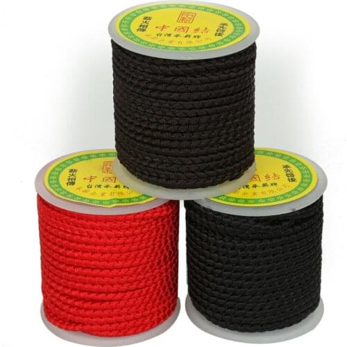 Hot Selling 3 Colors To Selection 12 Yards (4mm) Chinese Knot Cord String Cord For DIY Handicraft Tool Hand Stitching Thread