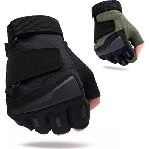 Hunting Gloves Half Finger Tactical Gloves Military Training Outdoor Sport Hunting Riding Climbing Fishing Protection Gloves