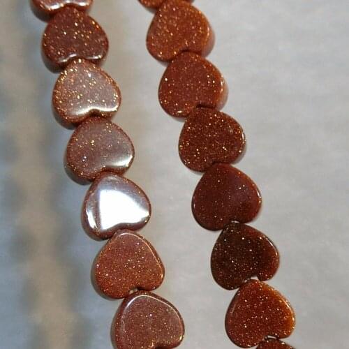 Wholesale 240pcs Fashion Golden Stone Rhodonite Natural Stone Heart Beads For Making Jewelry Accessories Findings Free Shipping