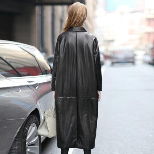 Geniune Leather Jacket Women Sheepskin Leather Duck Down Jacket Winter Warm Parkas Chaquetas De Mujer DX1611 MF343