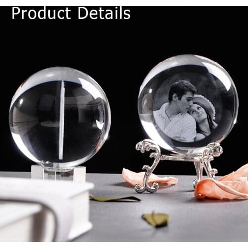 Diy Photo Custom Crystal Ball Personalized Realistic 3d Engraved Crystal Lamp Glass Ball Pictures Customized Home Decor Gifts 80