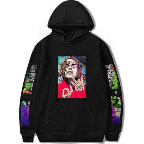 6IX9INE GOOBA Hoodies Sweatshirt Women/men Harajuku Cool Song Winter Fashion Album Logo Pattern Pullover Casual Print Hooded