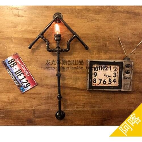 Water pipe wall lamp retro creative cafe bar lights balcony lamp clothing stairs aisle light corridor industrial loft lamp SG35