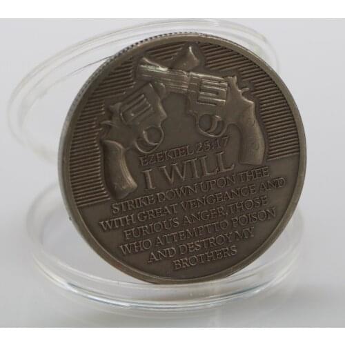 US Counter Terrorism Force Commemorative Coin Three-dimensional Sniper Revolver Nickel Coins Collectibles Punisher of Evil